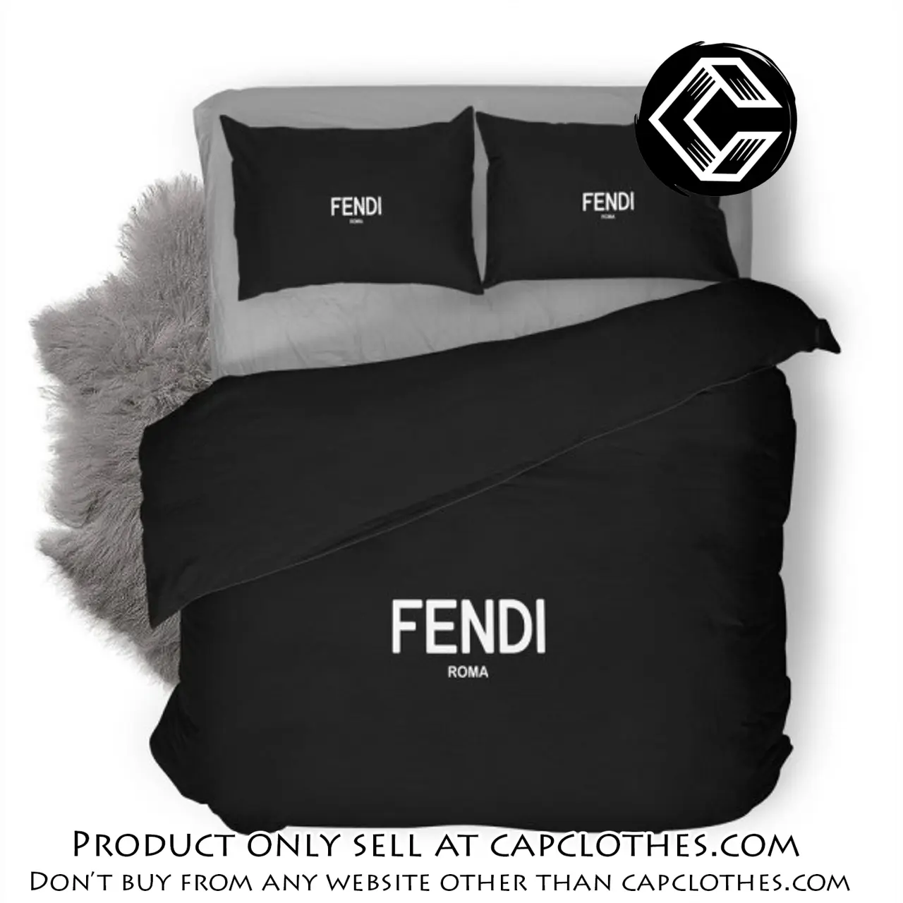 Fendi new luxury logo fashion brand premium bedding set home decor cc4339233